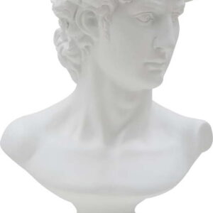 Bílá dekorativní soška Mauro Ferretti Roman. Nejlepší vtipy na světě na každý den.