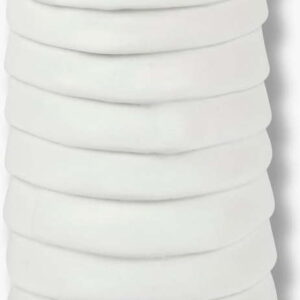 Bílá porcelánová ručně vyrobená váza Ribbon – Mette Ditmer Denmark. Nejlepší vtipy na světě na každý den.