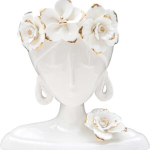 Bílá porcelánová váza Mauro Ferretti Young Woman. Nejlepší vtipy na světě na každý den.