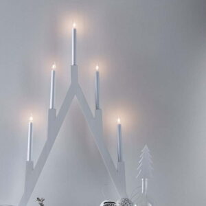 Bílá světelná dekorace s vánočním motivem Bjurfors – Markslöjd. Nejlepší vtipy na světě na každý den.