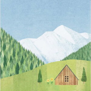Plakát 30x40 cm Mountain Cabin - Travelposter. Nejlepší vtipy na světě na každý den.