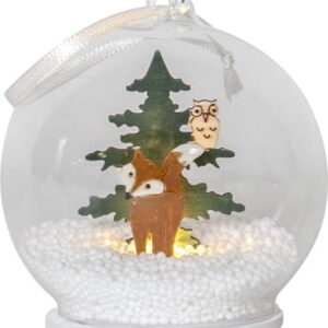 Světelná dekorace s vánočním motivem ø 8 cm Forest Friends – Star Trading. Nejlepší vtipy na světě na každý den.